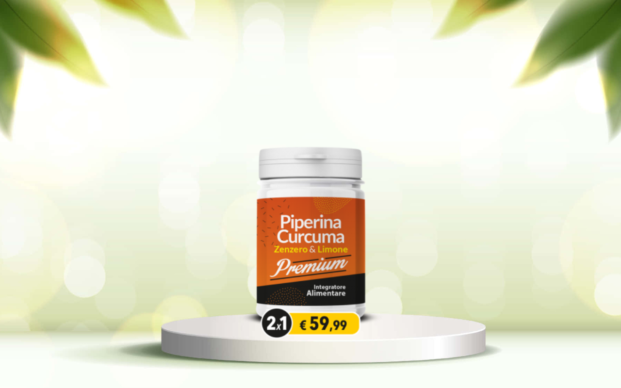 Scopri come detoxificarti e ritrovare la regolarità con Piperina e Curcuma Premium